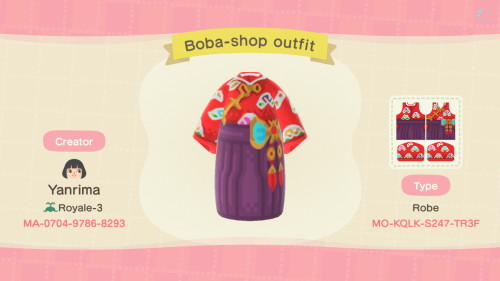 Another Pocket camp outfit recreation. And it’s the Boba-shop outfit.