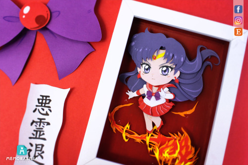 Sailor Mars from Sailor Moon Crystal (season 3) with her new attack, Mars Snake Fire! Available on o