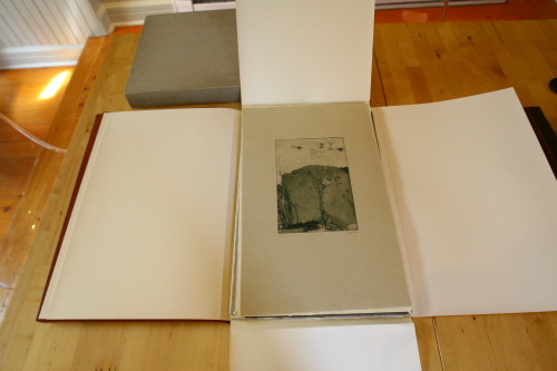 art-collection-for-sale:HORST JANSSEN. Hokusai’s Spatziergang. 1972. 2 volumes:- 1 book- 1 portflio 