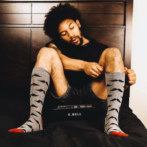 bcssox:  K.Bell Mustache Socks porn pictures