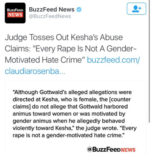 krxs10:  !!!!!!! BREAKING NEWS !!!!!!!  A New York judge on Wednesday decimated Kesha’s lawsuit against Dr. Luke, throwing out all seven claims against the music producer she alleges drugged, raped, and abused her. And people wonder why fewer than 1