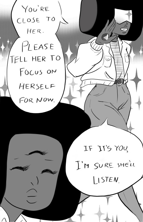 nillia:  GARNET has yet again failed to express her feelings to GARNET, who remains oblivious but very COOL.   GARNET did not reject GARNET at least.   What will GARNET do now?!Based on THIS work of brilliance by neo-rama.  I got carried away.  Shojo