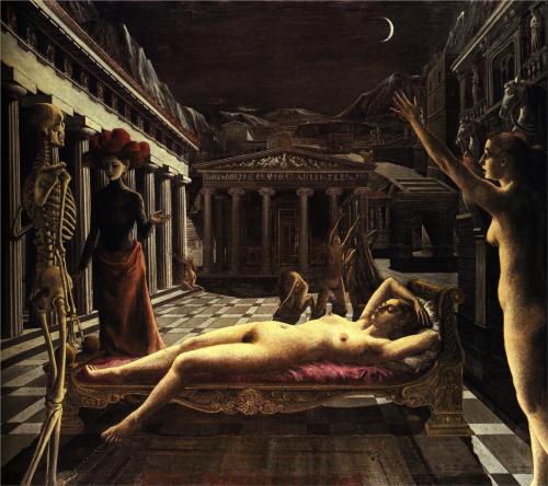 art-and-fury: The Sleeping Venus - Paul Delvaux