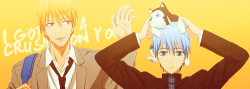 lordzuuko:  Favourite interactions between boys: Kise and Kuroko 