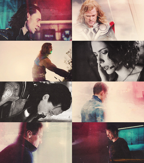 cruciothelights:Screencap Meme → Number 02: Looking Down.The Avengers requested by mrsgarfields