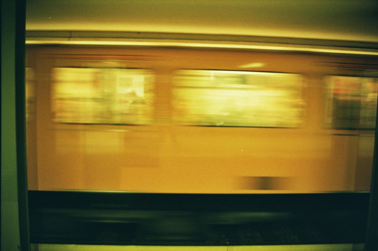 brokensamowar:  Ubahn Berlin. Station NollendorfplatzSubway in Berlin- Minolta Dynax3000i