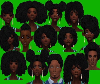Sims4 Alpha 4c Afro Hair Tumbex