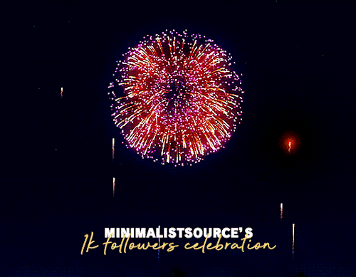 minimalistsource:hi everyone! MINIMALISTSOURCE has reached 1k followers! thank you so much for 