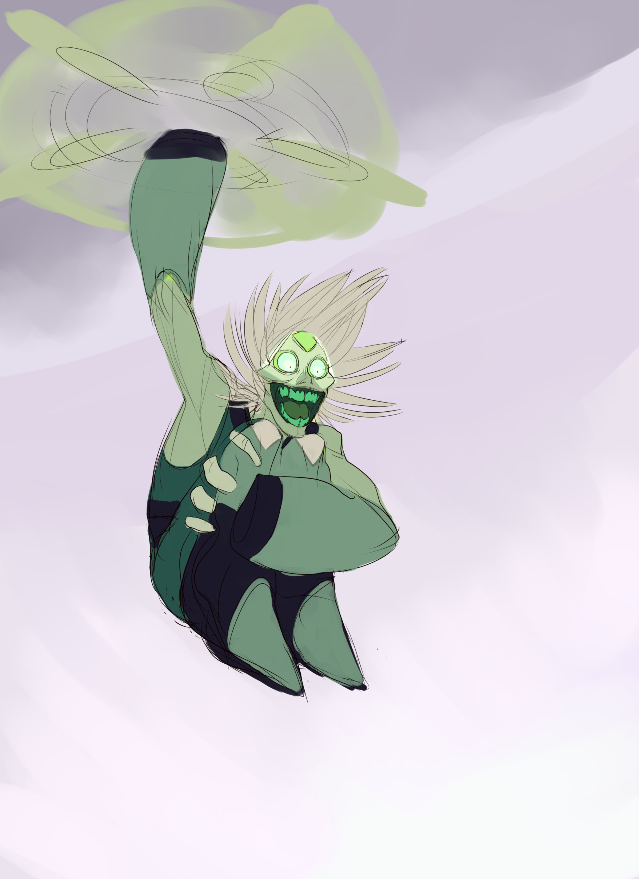 deadwooddross:  GO GO PERIDOTEdit: added a close up because I draw Too Large and