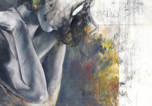 devidsketchbook:  THE WRITER London based artist Justin Harris