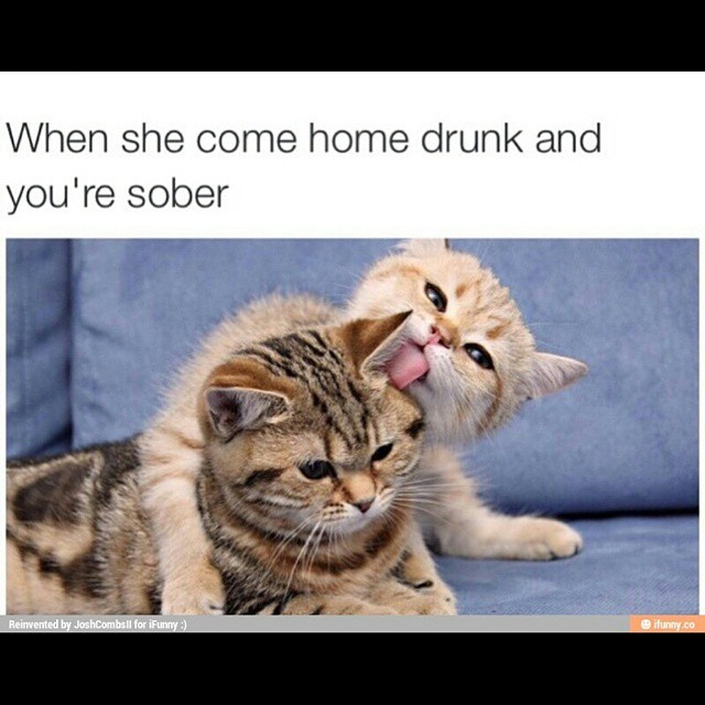 Lol, so true. #sober #drunk #funny #gonnalickyourear #damnitisaidno