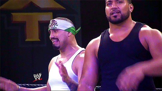 rocknrolleigns:  Seth’s reaction to Hunico mocking his entrance