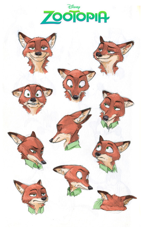 tanya-buka:    I think, you`ve seen the trailer of Zootopia. I like this fox.) Draw from screen.  