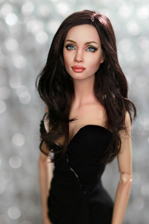 #AngelinaJolie #ooak #repainted #Doll by ncruz.com on eBay now for auction at: www.eb