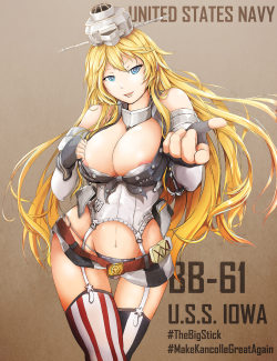 lewdkancollegirls:  U.S.S. Iowa 2.0 by artist