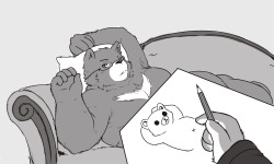 zangu-the-blue:  madeinshinoda:  &ldquo;Draw me like one of your French Bears&rdquo;  I’ll do anything to have you lie down in front of me like this O w O b 