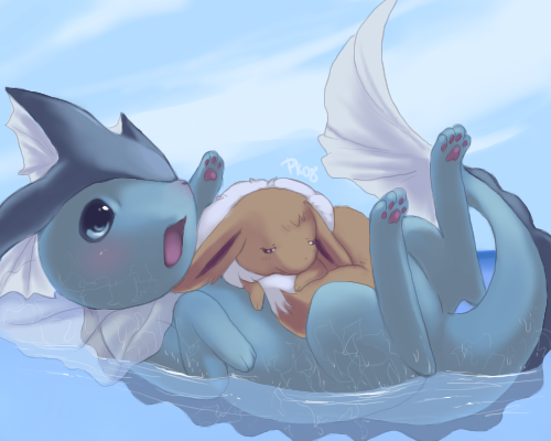 deiofthedead:  Eevee mamas~! So cute. I saw this a long time ago and decided to post