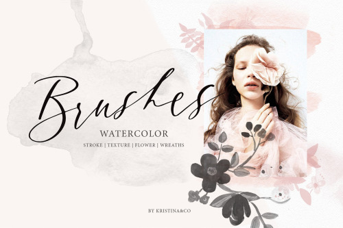 80 Watercolor Brushes by Kristina&CoIncluded in this set:• 33 Floral Brushes• 23 Stroke Brushes•