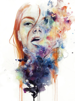 bestof-society6:   ART PRINTS BY AGNES-CECILE   this thing called art is really dangerous   wakeful   l'assenza   my eyes refuse to accept passive tears   sheets of colored glass   just one in a thousand   my opinion about you  Also available as