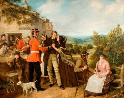 The Recruiting Sergeant (The King’s Shilling), 1855-65 by Henry Nelson O’Neil (English, 1817–1