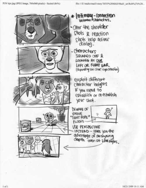 aapstra: DreamWorks Storyboarding Tips by Rob Koo.  Via Ben Caldwell. 