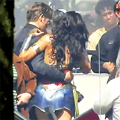 wondertrevnet:GAL GADOT & CHRIS PINEon the set of ‘Wonder Woman 1984′ on June 16th, 2018.