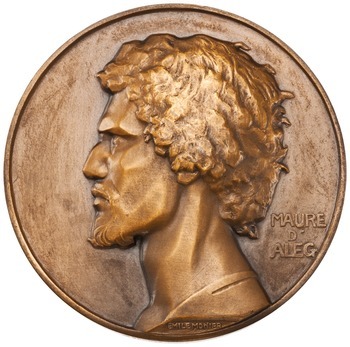 art-and-things-of-beauty:  Emile Monier (1883-1970)  -  Bronze Medals of Africa. diam. ca, 5 cm. 