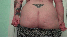 degradationofasubmissiveslut:  Pulling my tights on over my thick white ass. See more of me including anal videos here: http://extralunchmoney.com/user/dslut