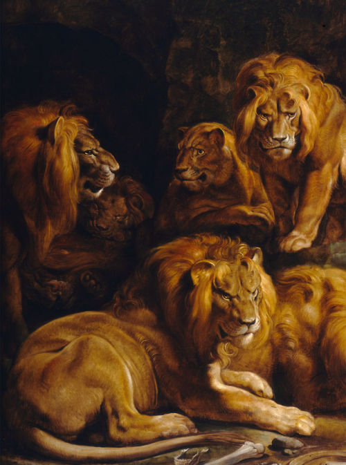 animals-in-art:  Peter Paul Rubens (Flemish, 1577–1640) - Daniel in the Lions’ Den (1613