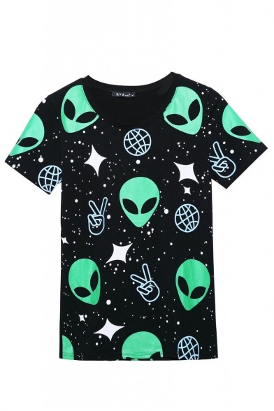 alwaysleftengineer: COOL FASHION TEES COLLECTION  Letter Big Mouth   Crying Alien