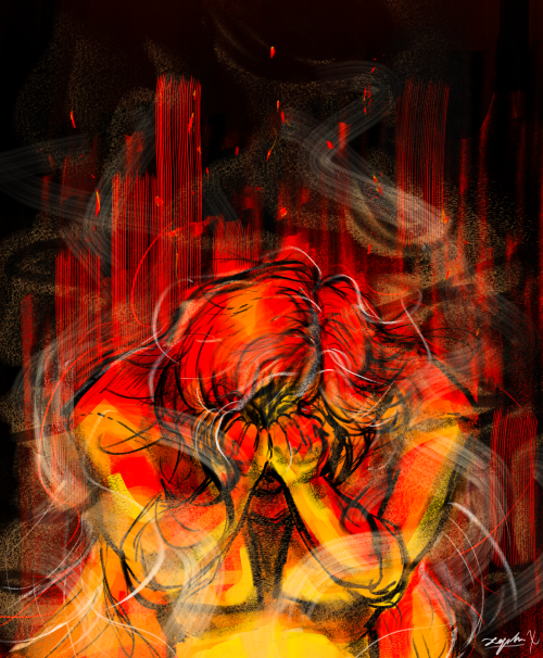 Theres A Fire In My Gut Burning Me Alive.