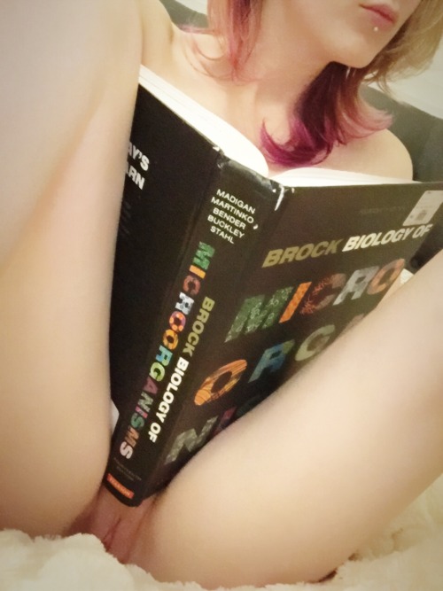 bimbofication-of-little-slut:  Finals are next week, so I’ve been a bit lost in the cruel world of academia. Silly pics- decided fuck micro and genetics, Id rather be naked and taking photos, hehe. Needed a break to enjoy Tumblr some before I have to
