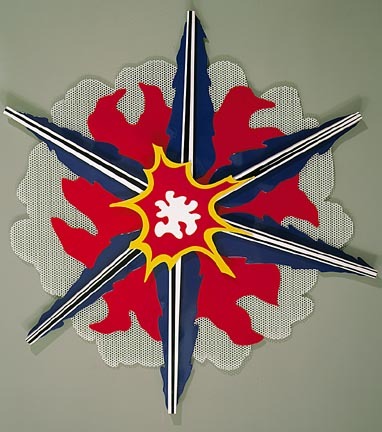 Wall explosion II, 1965, Roy LichtensteinMedium: enamel,steel