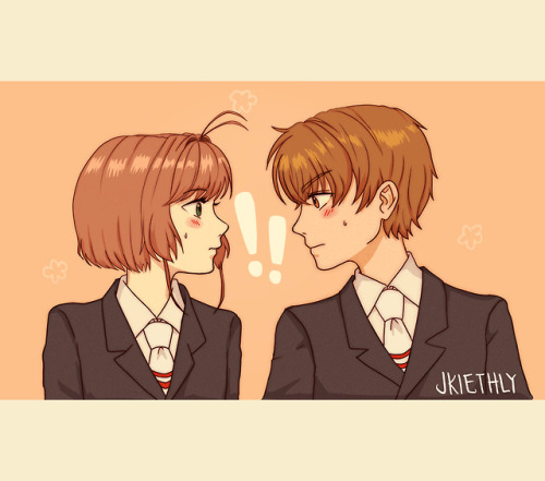 kiethlydrawss:  From rivals to partners! Rewatching CCS is the best thing :’( 