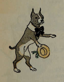 nemfrog: A dog with a crush on a cat.  The Latch key of my bookhouse. 1921