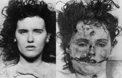 fuckyeahoddities:  “The Black Dahlia&ldquo; was a nickname given to Elizabeth Short (July 29, 1924 – c. January 15, 1947), an American woman who was the victim of a gruesome and much-publicized murder. Short acquired the moniker posthumously by