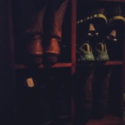 All of my shoes, 2 pairs of cowgirl boots,