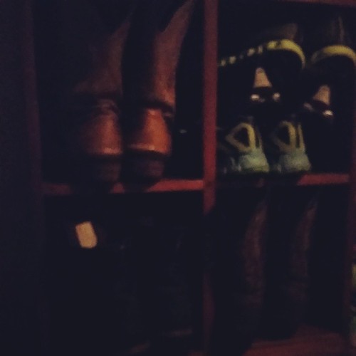 All of my shoes, 2 pairs of cowgirl boots, adult photos