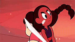 hydrangeahills: endless list of otps → connie maheswaran and steven universe (steven universe)  ↳ “we’re a team! she’s the strawberry…” // “…and he’s the biscuit!”