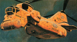 70sscifiart:  Concept rescue helicopter by Katsuhiro Otomo 