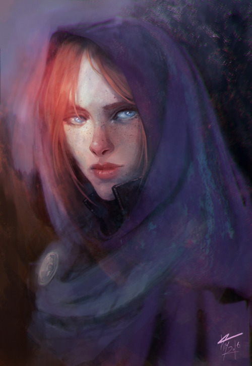 ysvyri:‘Leliana’ - Trying some new stuff. Is it too eye-meltingly bright? I’m not sure. 