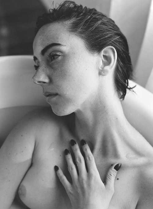 art-t-nyc: Kacie Marie in a NoMad bath.Lo-res 120 film scan.