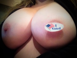 naughty-after-dark:  Vote Boobs!