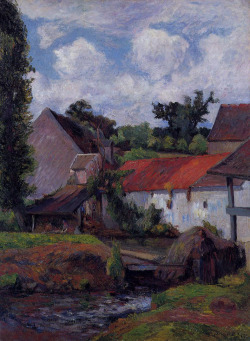 radstudies:  Paul Gauguin (French, 1848-1903)Farm in Osny, 1883