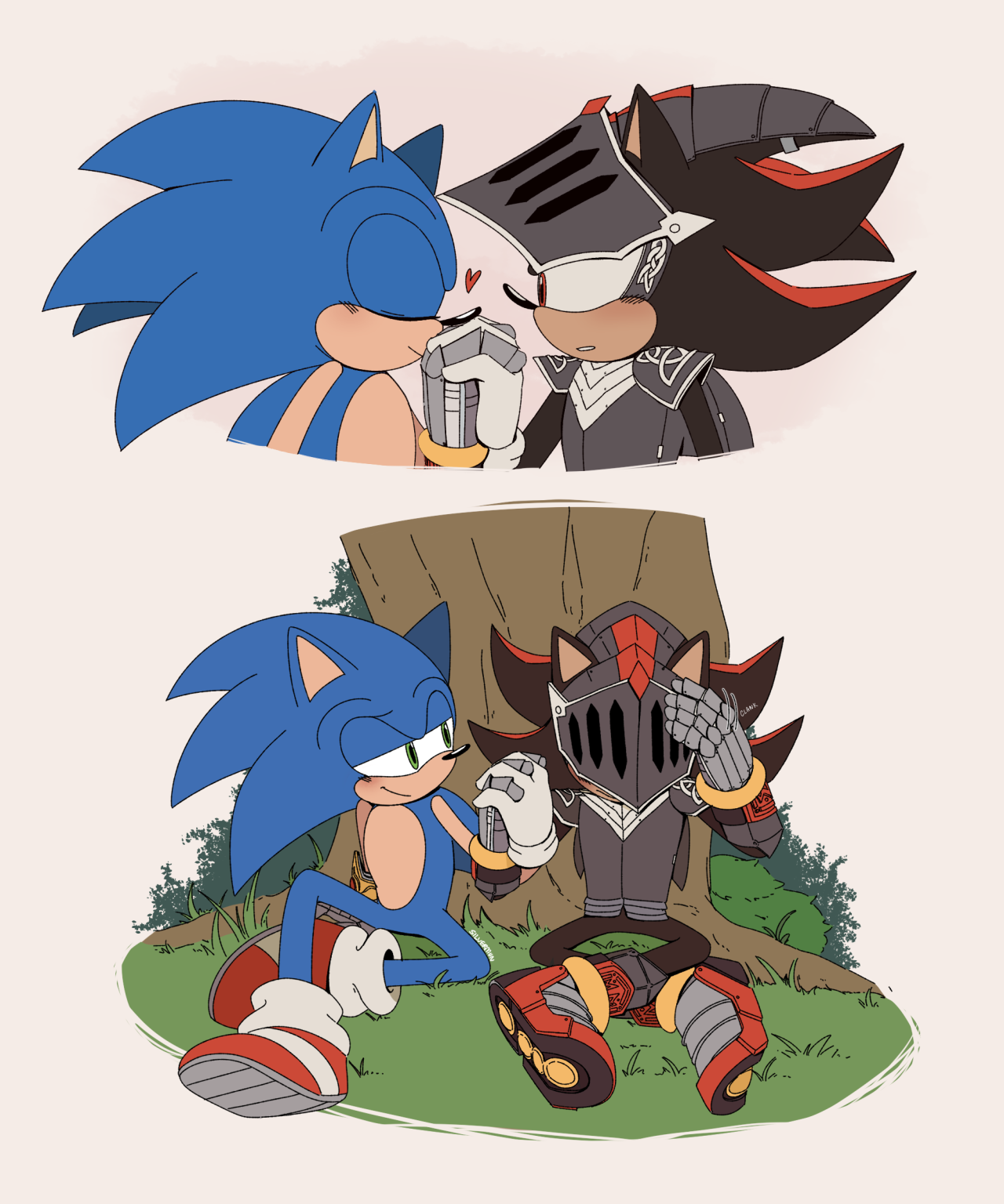 Sonic X Shadow - A Knights Kiss ♥