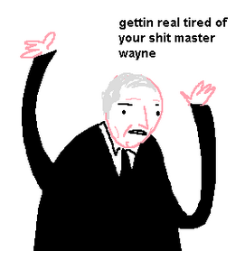 comicstop: Alfred, y u so sassy? EDIT: Added more sass. :) Comic Stop