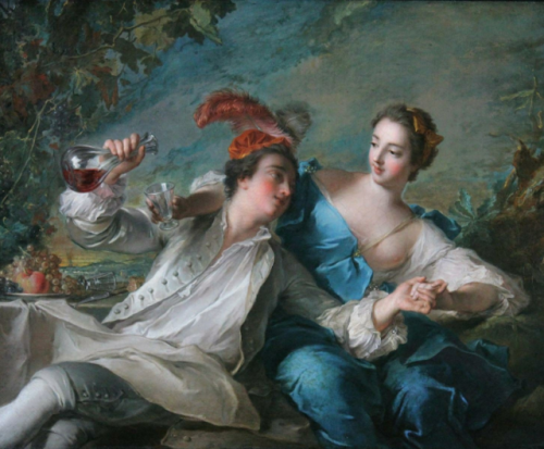 life-imitates-art-far-more:Jean-Marc Nattier (1685-1766)“Die Liebenden” (“The Loving Ones”) (1744)Ro