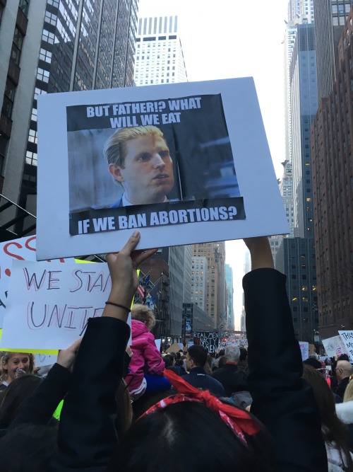 resistanceposterboy:some photos i took from the new york women’s march 2017