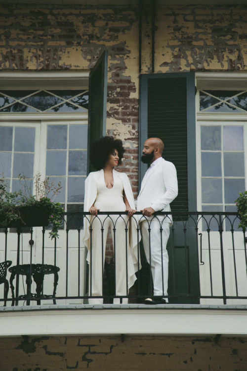 thequeenbey:  Solange’s official wedding porn pictures