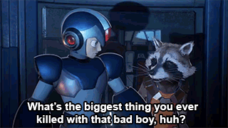 dantelebi:Mega Man X and Rocket Raccoon (Marvel VS Capcom Infinite)